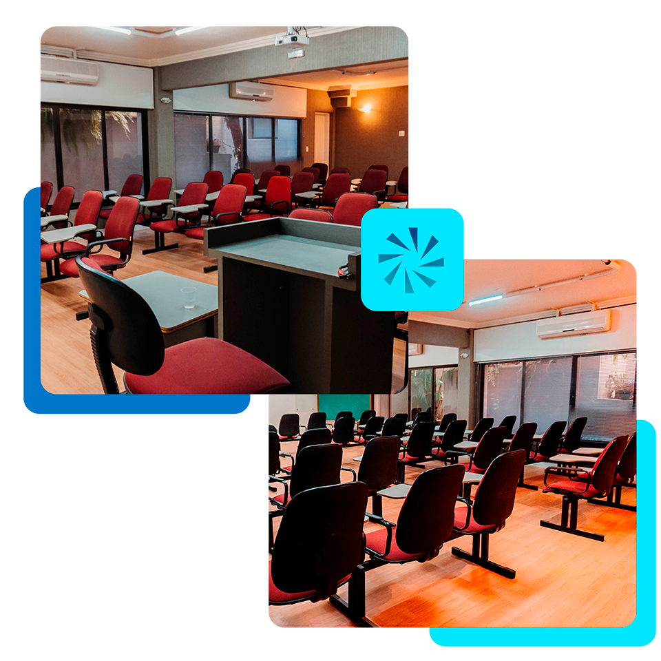 Montagem das salas de aula equipadas do CEO Trevisi